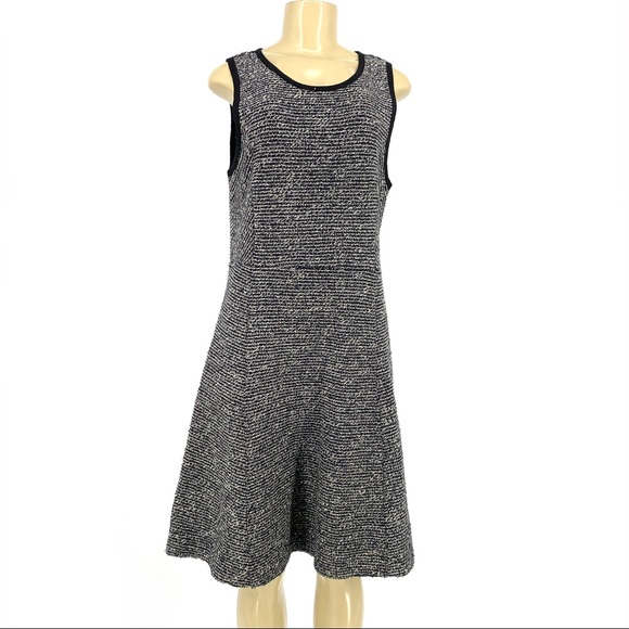 J. Crew Women Textured tweed fit Flare Dress - Picture 2 of 8